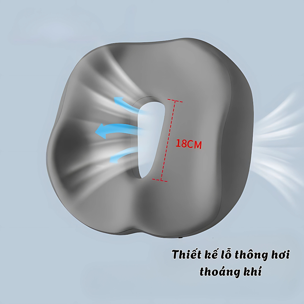 Thiết Kế Của Đệm Lót Ghế Văn Phòng 3D Omi Cao Su Non Đàn Hồi