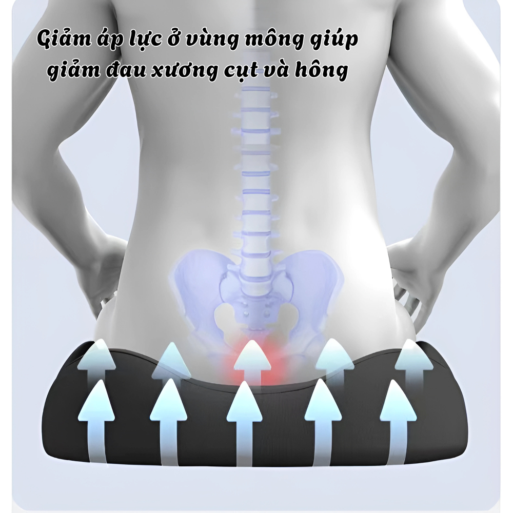 Đệm Lót Ghế Văn Phòng 3D Omi Cao Su Non Đàn Hồi - Đệm Lót Ghế Văn Phòng 3D Omi Chất Liệu Cao Su Non Đàn Hồi Tốt