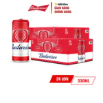 Nồng Độ Cồn 5.0% - Combo 2 Thùng 24 Lon Bia Budweiser Sleek Can Chính Hãng (330ml/ lon) — ảnh 4