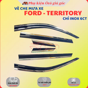 Vè che mưa xe Ford Territory 2022 - HIỆN NAY Chỉ INOX 6 chi tiết cao cấp