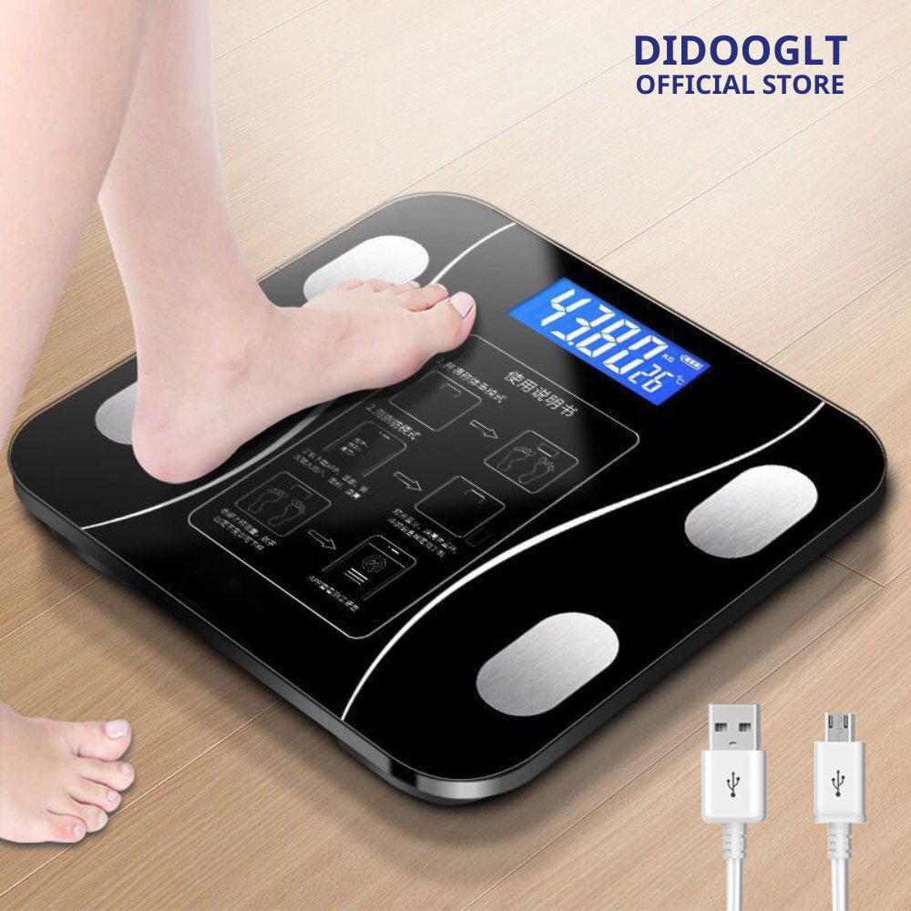 Cân Điện Tử Sức Khỏe Didooglt Kết Nối Bluetooth Phân Tích Chỉ Số Cơ Thể Tiện Lợi