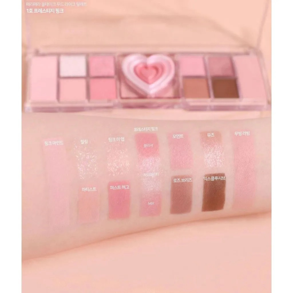 Bảng Phấn Mắt & Má Hồng Peripera All Take Mood Like Palette 8g