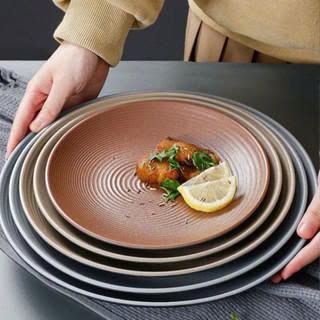 Đĩa Melamine Họa Tiết Xoắn Ốc Hai Màu - Phong Cách Bắc Âu Cao Cấp 160085-9