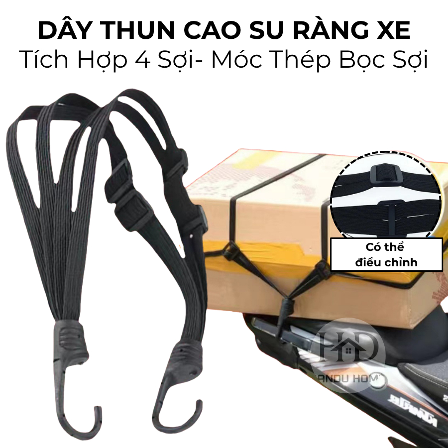 Dây Ràng Đồ Đa Năng Co Giãn - Dây Chằng đồ, Túi, Hành Lý Trên Xe Máy ...