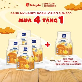 [QUÀ TẶNG] Bánh mì ngàn lớp Handy vị bơ sữa 80g - Tràng An