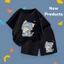 Bộ Cộc Tay Cho Bé – Hình Mèo Tom Và Jerry Đáng Yêu, Cotton Thoáng Khí (M 234)