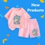 Bộ Cộc Tay Cho Bé – Hình Mèo Tom Và Jerry Đáng Yêu, Cotton Thoáng Khí (M 234)