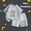 Bộ Cộc Tay Cho Bé – Hình Mèo Tom Và Jerry Đáng Yêu, Cotton Thoáng Khí (M 234)
