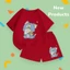 Bộ Cộc Tay Cho Bé – Hình Mèo Tom Và Jerry Đáng Yêu, Cotton Thoáng Khí (M 234)