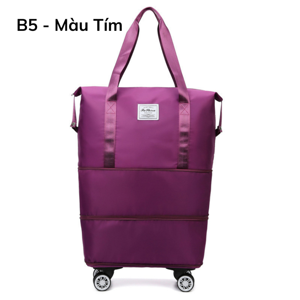 Túi Du Lịch 3 Tầng Có Bánh Xe Size Lớn Nhiều Ngăn Tiện Lợi Phù Hợp Cả Nam lẫn Nữ B5