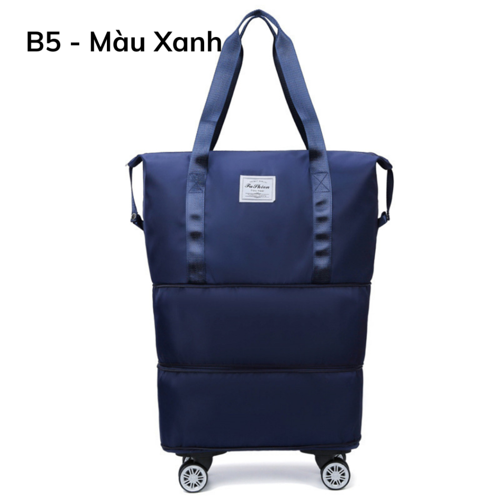 Túi Du Lịch 3 Tầng Có Bánh Xe Size Lớn Nhiều Ngăn Tiện Lợi Phù Hợp Cả Nam lẫn Nữ B5