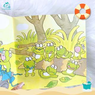 [FREE GIFT ] Sách Ehon Nhật Bản - 10 Chú Ếch - 1 Cuốn Bất Kỳ