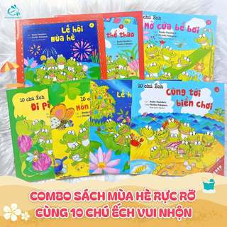 [FREE GIFT ] Sách Ehon Nhật Bản - 10 Chú Ếch - 1 Cuốn Bất Kỳ