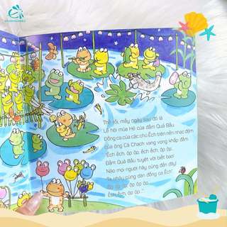 [FREE GIFT ] Sách Ehon Nhật Bản - 10 Chú Ếch - 1 Cuốn Bất Kỳ