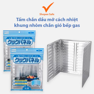 Tấm chắn dầu mỡ cách nhiệt khung nhôm chắn gió bếp gas họa tiết đẹp chống văng tiện lợi