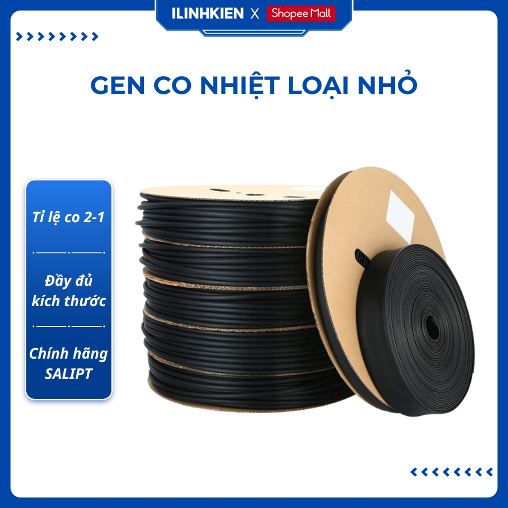 Gen co nhiệt loại nhỏ 1mm-10mm dài 5 mét chất lượng tốt ilinhkien
