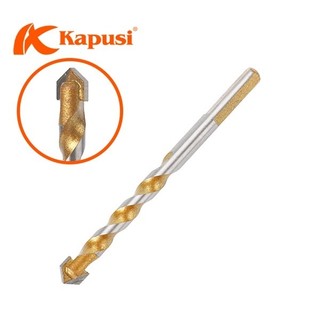 Hộp mũi khoan đa năng KAPUSI Nhật Bản màu vàng phi 6, 8, 10, 12mm, chuyên khoan gạch men