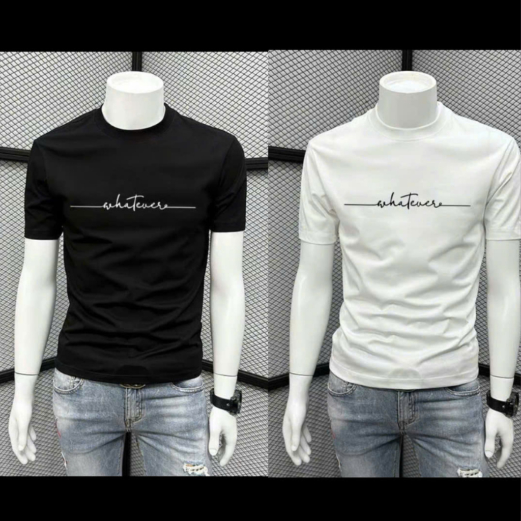 Áo thun nam cổ tròn tay ngắn in họa tiết THE cực đẹp,chất vải cotton co giãn thoáng mát trẻ trung năng động Menswear Top