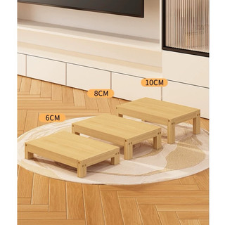 Giá đỡ thức ăn chống gù cho mèo gỗ Chân đế nâng máy ăn hạt thú cưng chống kiến