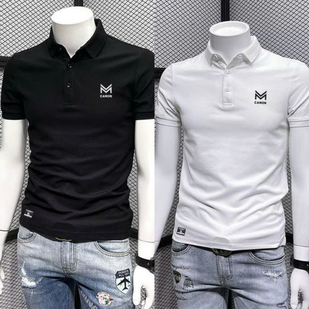 Áo Polo nam tay ngắn phối họa tiết. áo thun nam cotton co giãn trẻ trung năng động, chuẩn phom tôn dáng