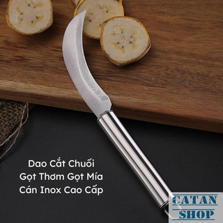 Dao Gọt Mía, Gọt Thơm, Trái Cây, Gọt Chuối Cán INOX Chắc Chắn Đa Năng Dùng Nhà Bếp