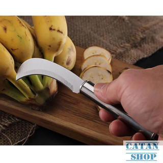Dao Gọt Mía, Gọt Thơm, Trái Cây, Gọt Chuối Cán INOX Chắc Chắn Đa Năng Dùng Nhà Bếp
