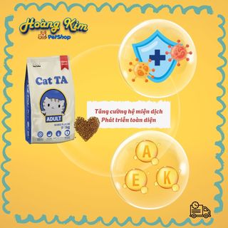 Hạt mèo Cat TA (4,5kg) Thức ăn mèo trưởng thành thịt gà tây, vịt, cá/ Công nghệ Hàn Quốc ( Kèm quà )