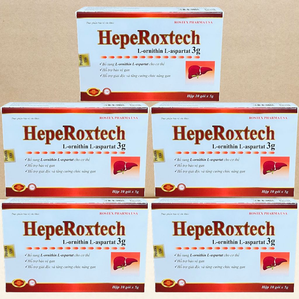 Combo 5 Hộp Hepe Roxtech - Rostex - Hải Dương - Vitamin Chữa Lành