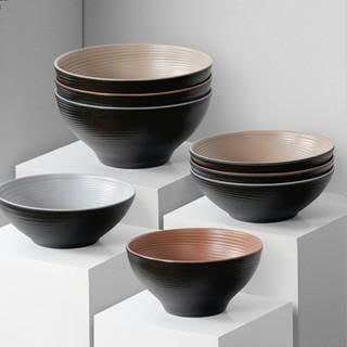 Bát Melamine Họa Tiết Xoắn Ốc Hai Màu - Phong Cách Bắc Âu Cao Cấp 160025-8.2