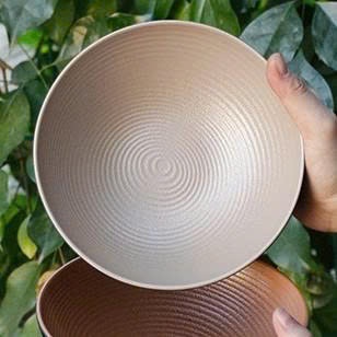 Bát Melamine Họa Tiết Xoắn Ốc Hai Màu - Phong Cách Bắc Âu Cao Cấp 160025-8.2
