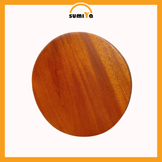 Lót ly gỗ tự nhiên bo tròn, đế lót ly chống thấm bảo vệ bàn, chống thấm nước – decor bàn uống trà