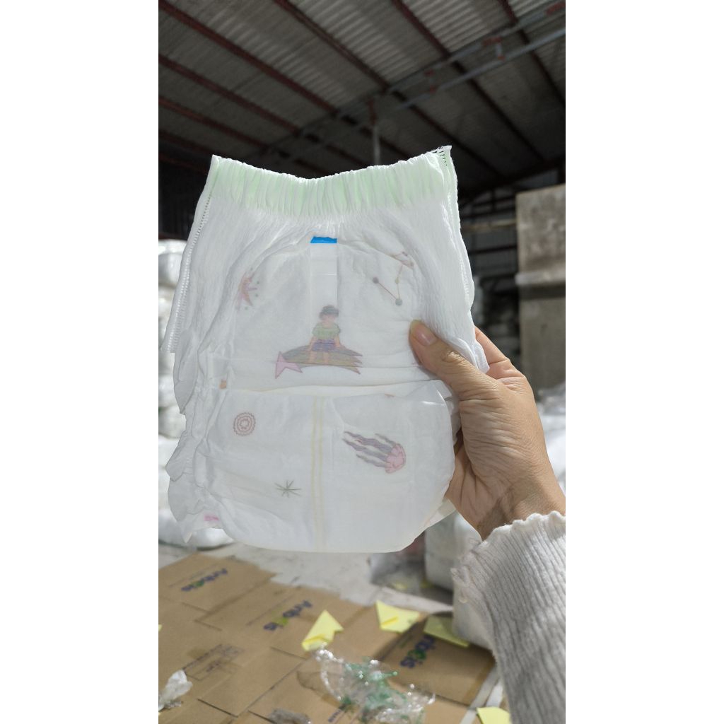 100 bỉm quần chun mây/chun mịn NANO cao cấp, lưng chun nhiều màu,thấm hút xuyên đêm cho bé, đủ size M/L/XL/XXL/XXXL