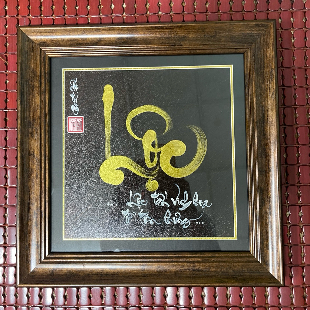 Thư pháp chữ Lộc,tranh chữ Lộc, sang trọng, chữ viết tay thủ công, làm quà tặng ý nghĩa