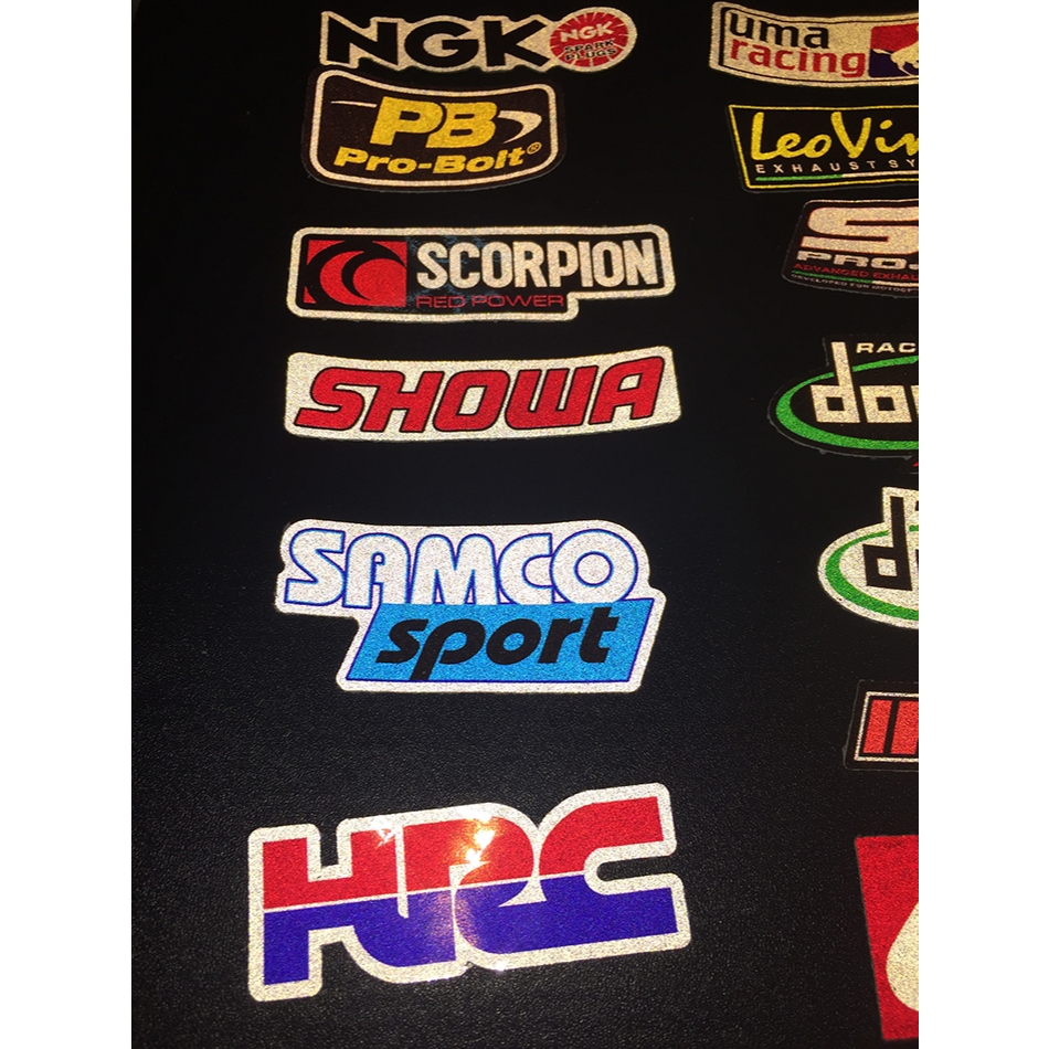 19 mẫu logo phản quang 3M. Decal cao cấp chống nước. Hình dán sắc nét, bền màu, dính chặt.