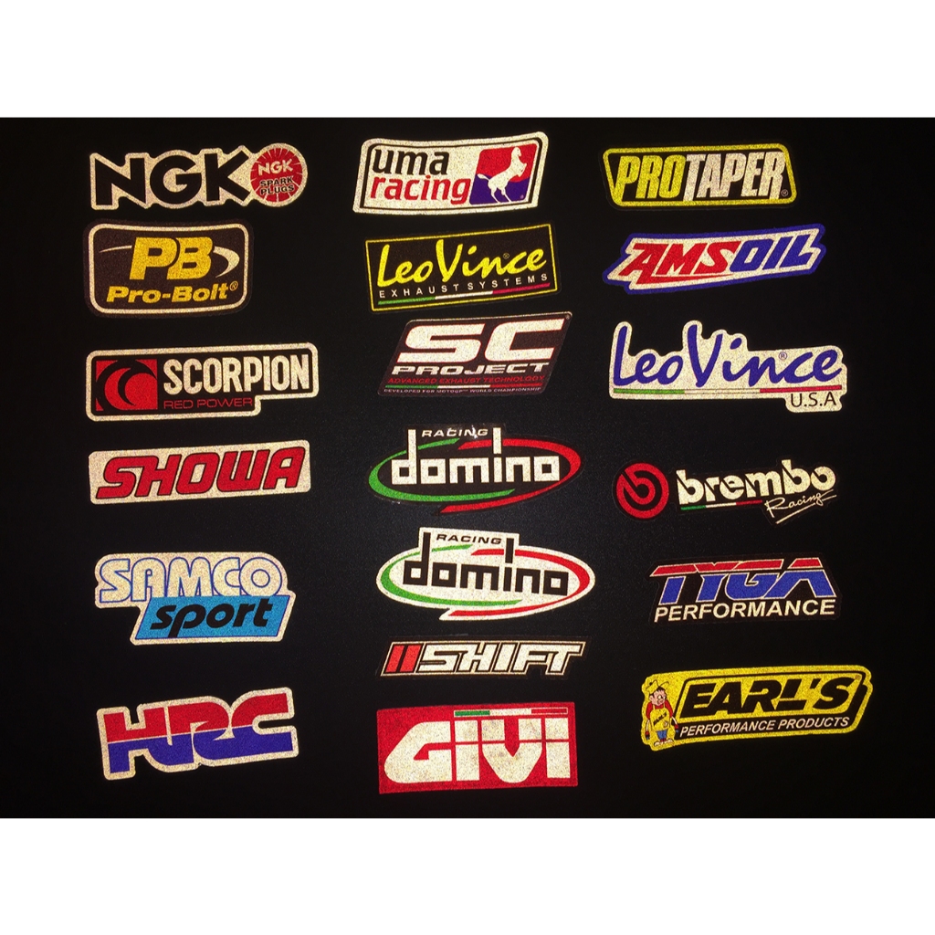 19 mẫu logo phản quang 3M. Decal cao cấp chống nước. Hình dán sắc nét, bền màu, dính chặt.