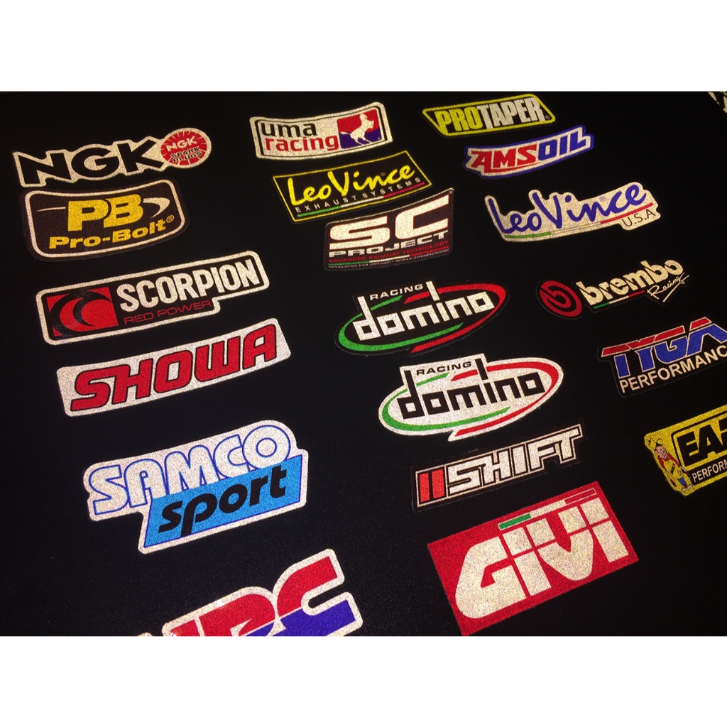19 mẫu logo phản quang 3M. Decal cao cấp chống nước. Hình dán sắc nét, bền màu, dính chặt.