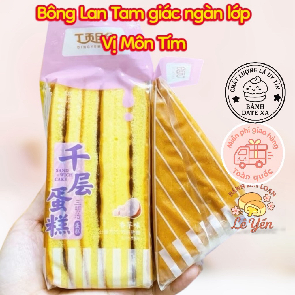 [0.5Kí -5 cái] Bông Lan Tam Giác Kẹp Kem Weise
