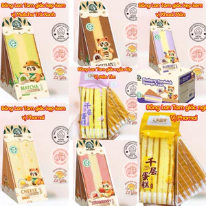 Bánh Bông Lan Tam Giác Weisiel Mix Nhiều Vị- Kem Mềm, Thơm Vị, Bổ Dưỡng