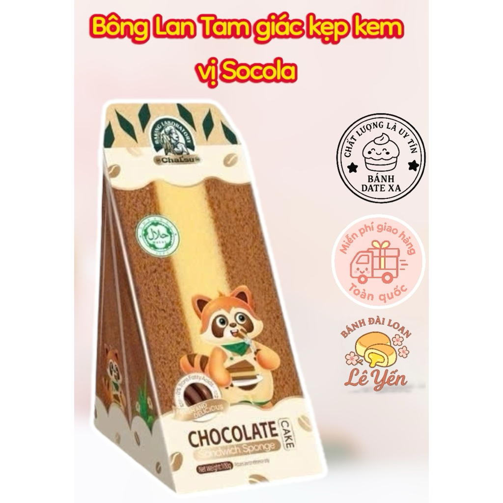 (0.5kí-5 cái) Bánh Bông Lan Tam Giác Weisiel Mix Nhiều Vị- Kem Mềm, Thơm Vị, Bổ Dưỡng