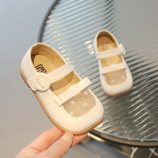 GIÀY MARY JANES ĐEN LƯỚI TRÁI TIM BÉ GÁI