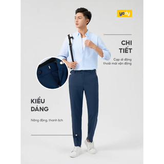 Quần âu nam công sở YODY cạp di động, co giãn, thoải mái MOTR25A087