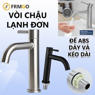 Vòi Lavabo Lạnh inox SUS 304_Vòi Chậu Lavabo_ vòi lavabo inox cao cấp dùng cho chậu rửa mặt