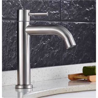 Vòi Lavabo Lạnh inox SUS 304_Vòi Chậu Lavabo_ vòi lavabo inox cao cấp dùng cho chậu rửa mặt