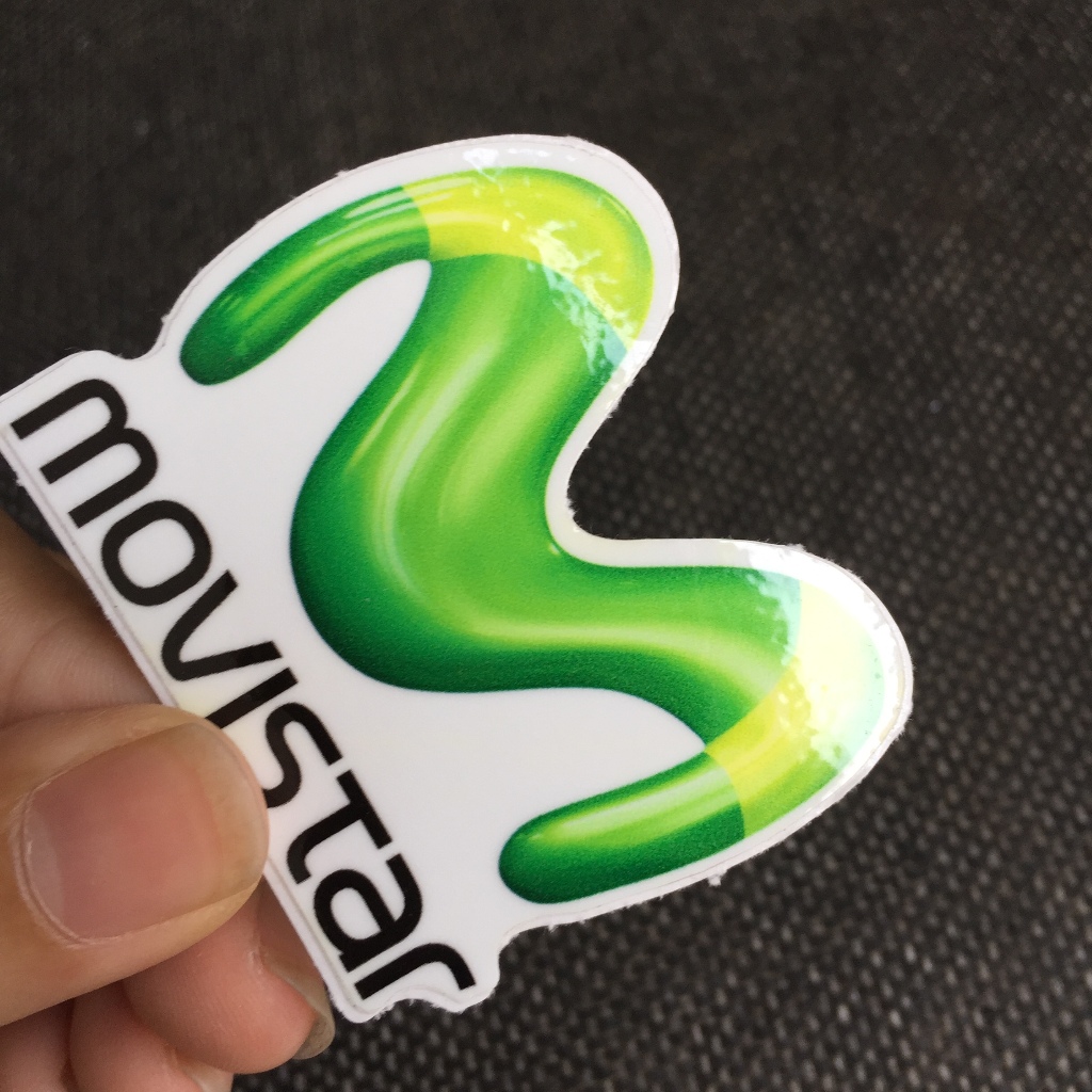 Movistar 3B[5.7x5cm] decal cao cấp chống nước, sắc nét, bền màu, dính chặt. Hình dán logo trang trí mọi nơi
