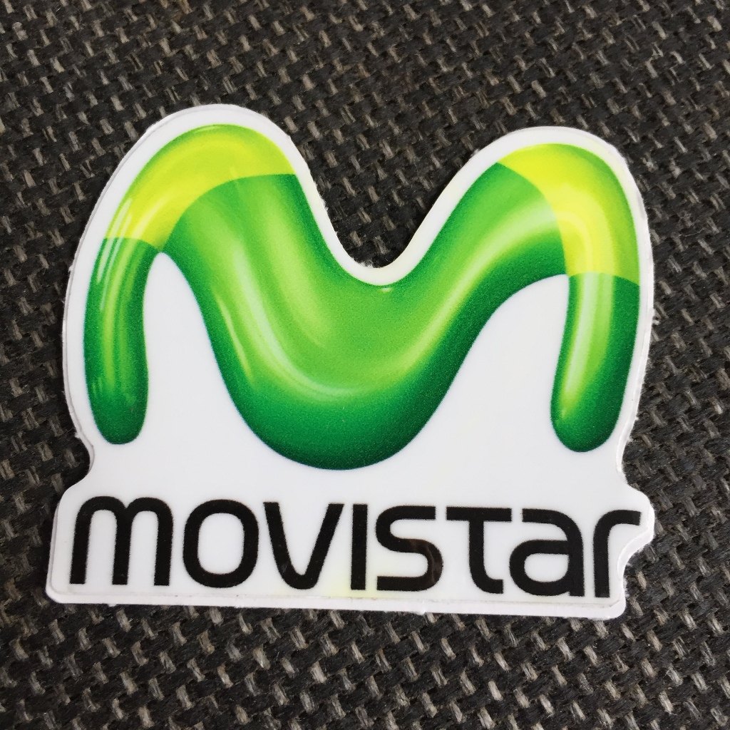 Movistar 3B[5.7x5cm] decal cao cấp chống nước, sắc nét, bền màu, dính chặt. Hình dán logo trang trí mọi nơi