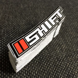 SHIFT [8X1.5cm] decal cao cấp chống nước, sắc nét, bền màu, dính chặt. Hình dán logo trang trí mọi nơi, in theo yêu cầu