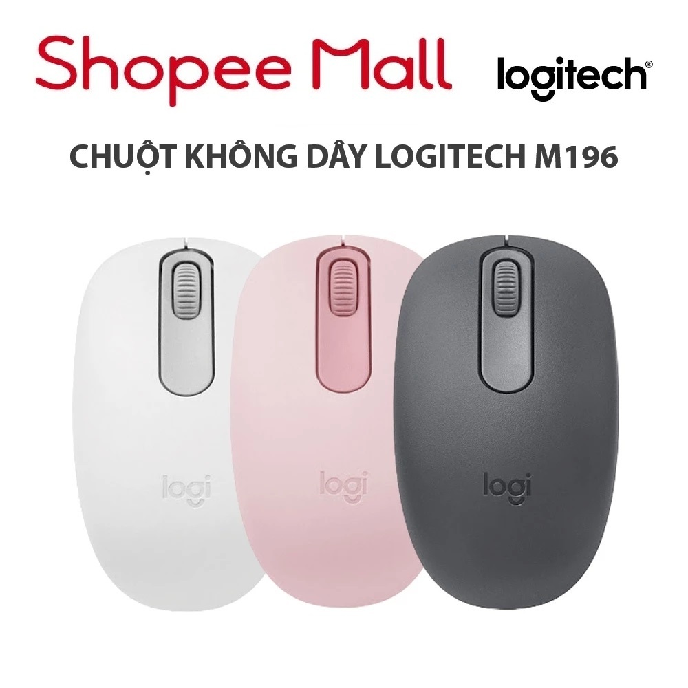 Chuột không dây bluetooth Logitech M196 - Bảo hành chính hãng | Shopee ...