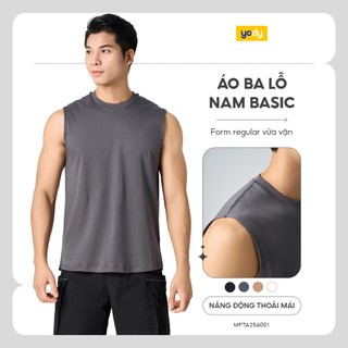 Áo ba lổ nam basic YODY form regular thoáng, mát thoải mái MFTA25A001