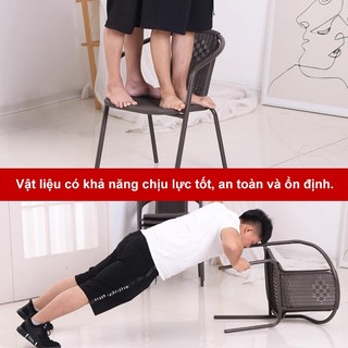 Ghế tựa mây giả bàn ghế thư giãn ngoài trời ghế ăn quán trà chống mưa nắng chắc chắn giảm 40%
