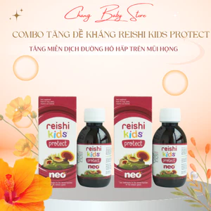 Combo 2 hộp Tăng Đề Kháng Reishi Kids Protect cho bé chai 150ml